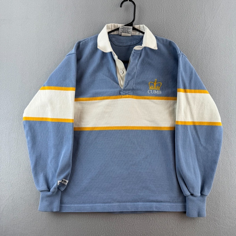 Columbia University Marching Band Rugby Shirt Mens Small Barbarian Cotton